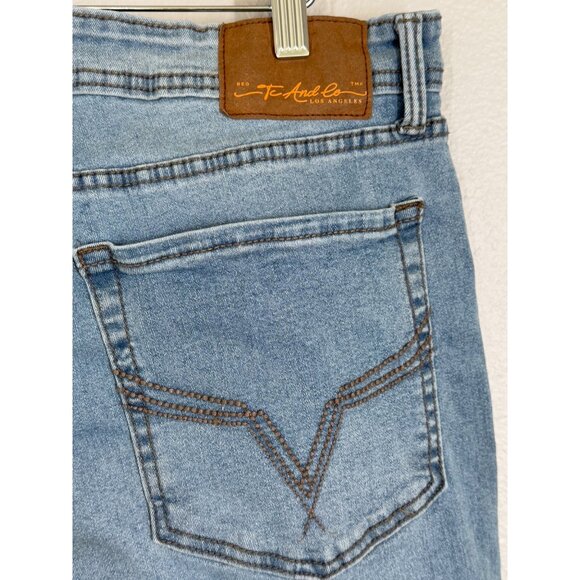 Tc And Co Los Angeles Men's Slim Fit‎ Jeans L30 X W36 Light Blue Denim Pants EUC - Picture 8 of 12